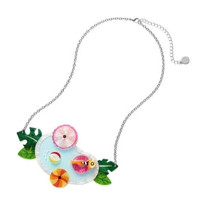 The Pool Party Necklace (IMPERFECT)  -  Erstwilder  -  Quirky Resin and Enamel Accessories