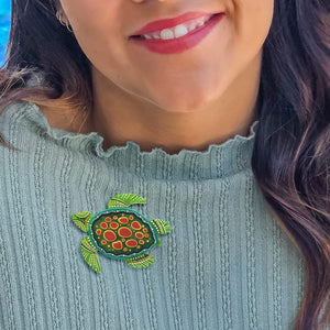 Yaunati Brooch  -  Erstwilder  -  Quirky Resin and Enamel Accessories