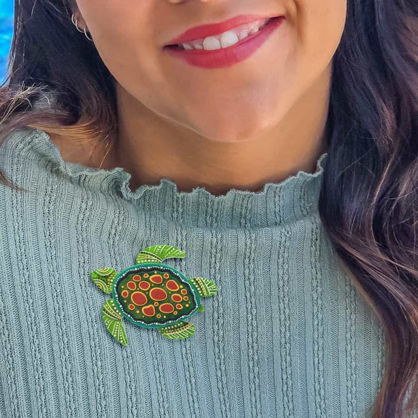 Yaunati Brooch  -  Erstwilder  -  Quirky Resin and Enamel Accessories