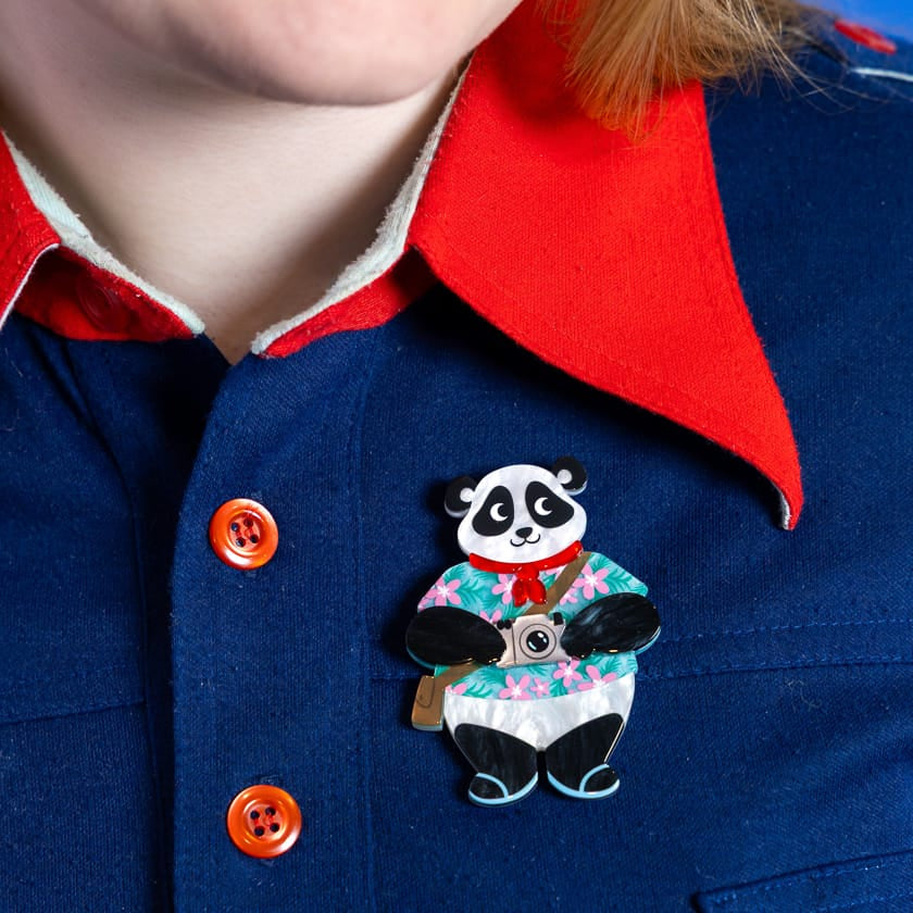 Flash Forrest Brooch  -  Erstwilder  -  Quirky Resin and Enamel Accessories