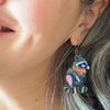 The Resourceful Raccoon Drop Earrings  -  Erstwilder  -  Quirky Resin and Enamel Accessories