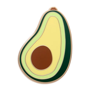 Avocado Affair Enamel Pin  -  Erstwilder  -  Quirky Resin and Enamel Accessories
