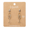 Champagne Bubbles Drop Earrings – Gold