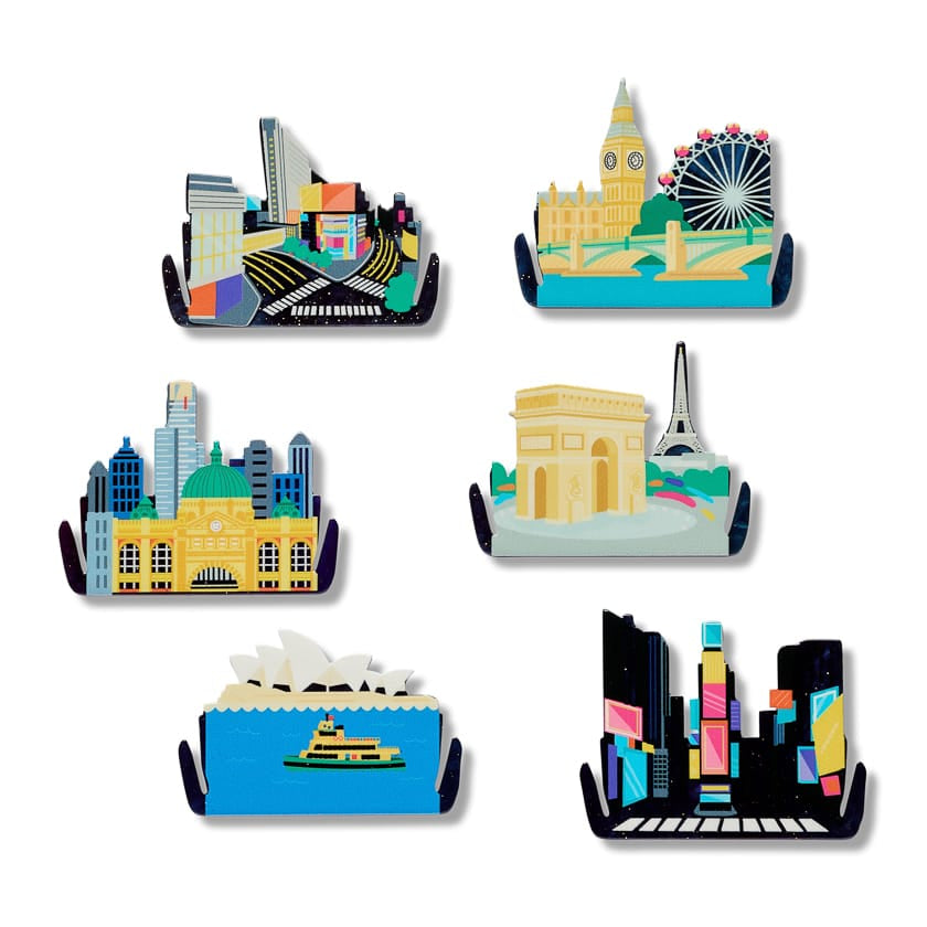 Fireworks Far & Wide Brooch  -  Erstwilder  -  Quirky Resin and Enamel Accessories
