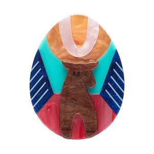 Deer of Prosperity Brooch (IMPERFECT)  -  Erstwilder  -  Quirky Resin and Enamel Accessories