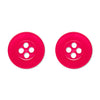 Button Stud Earrings - Pink  -  Erstwilder Essentials  -  Quirky Resin and Enamel Accessories