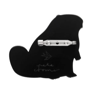 The Busy Beaver Brooch  -  Erstwilder  -  Quirky Resin and Enamel Accessories