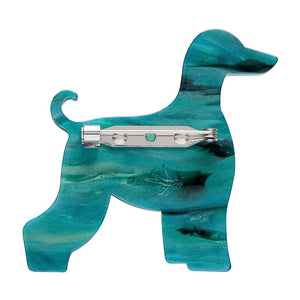 Ainslee the Afghan Hound Brooch  -  Erstwilder  -  Quirky Resin and Enamel Accessories