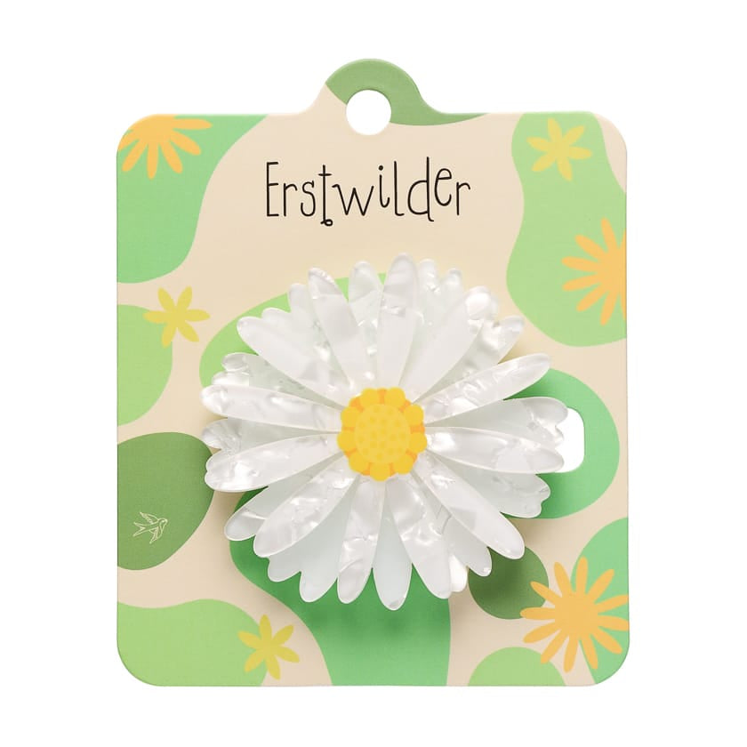 Cut-leaf Daisy Large Hair Clip – 1 Piece  -  Erstwilder  -  Quirky Resin and Enamel Accessories