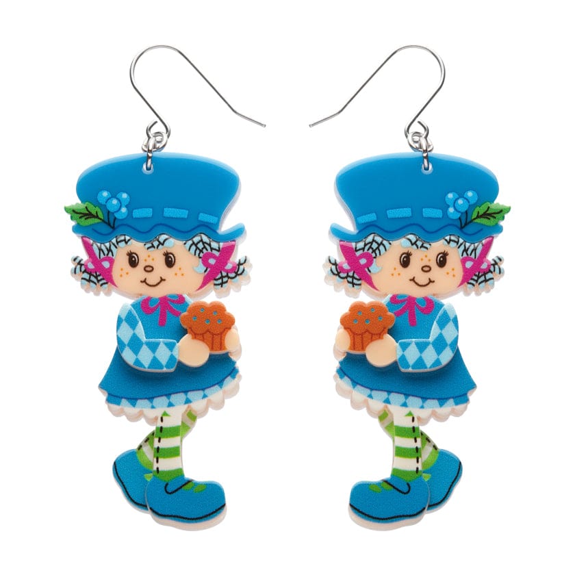 Blueberry Muffin Drop Earrings  -  Erstwilder  -  Quirky Resin and Enamel Accessories