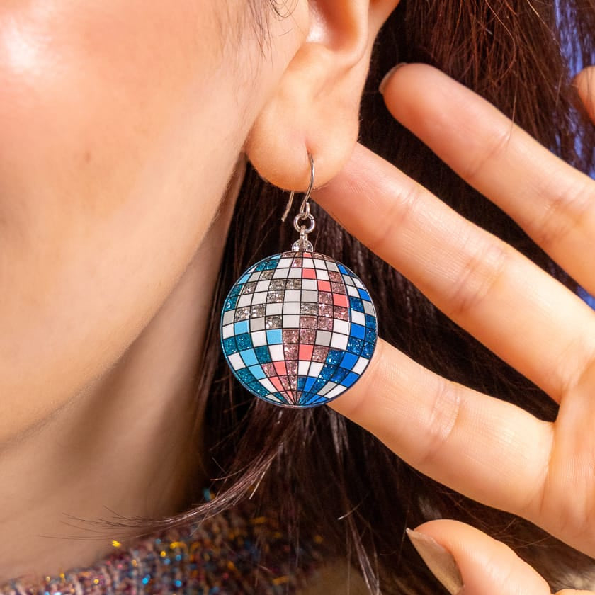 Saturday Night Fever Drop Earrings  -  Erstwilder  -  Quirky Resin and Enamel Accessories