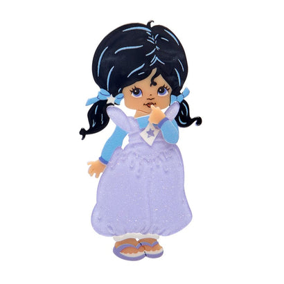 Indigo Brooch  -  Erstwilder  -  Quirky Resin and Enamel Accessories