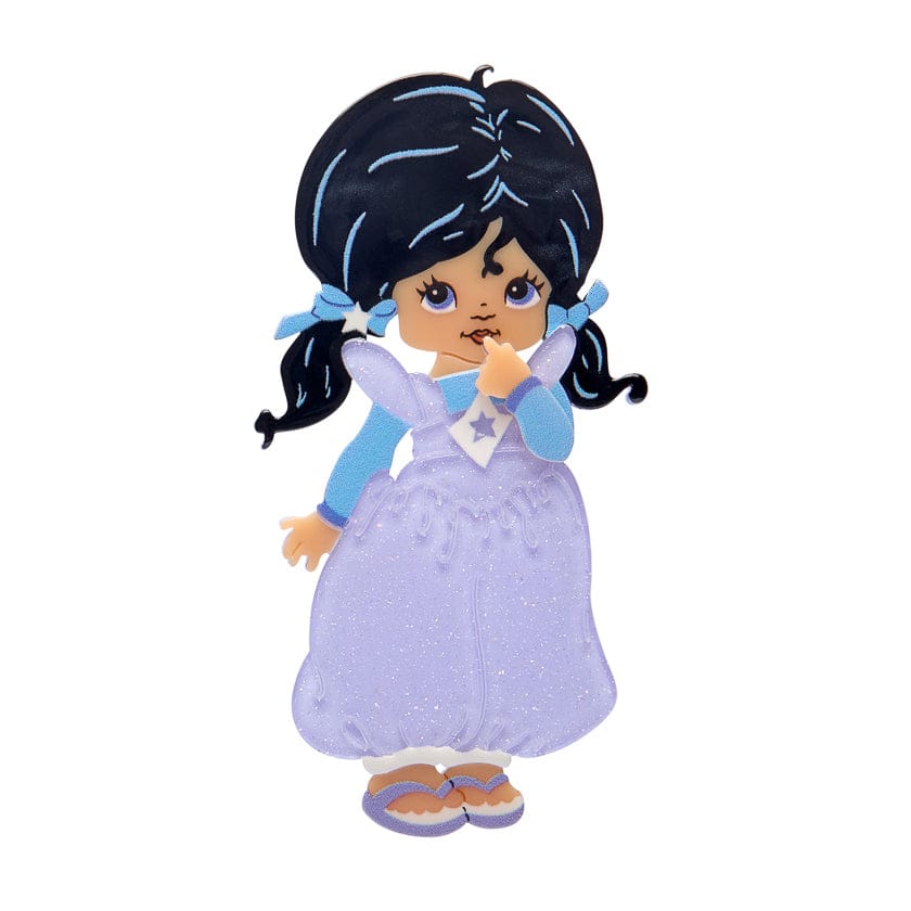 Indigo Brooch  -  Erstwilder  -  Quirky Resin and Enamel Accessories