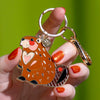 The Busy Beaver Key Ring  -  Erstwilder  -  Quirky Resin and Enamel Accessories