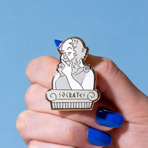 Socratic Method Enamel Pin  -  Erstwilder  -  Quirky Resin and Enamel Accessories