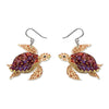 Hawksbill Turtle Drop Earrings  -  Erstwilder  -  Quirky Resin and Enamel Accessories