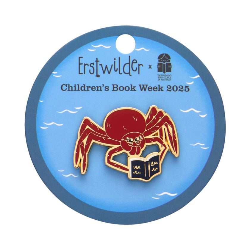 Ari the Spider Enamel Pin  -  Erstwilder  -  Quirky Resin and Enamel Accessories