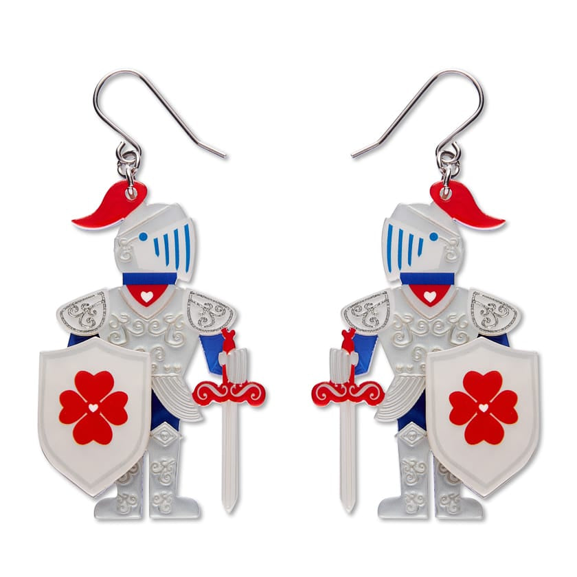 Plot Armour Drop Earrings  -  Erstwilder  -  Quirky Resin and Enamel Accessories