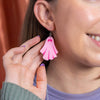 Ghostie Drop Earrings - Pink