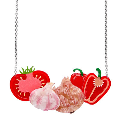 Sofrito Sizzle Necklace  -  Erstwilder  -  Quirky Resin and Enamel Accessories