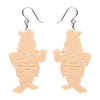 Fred Flintstone Drop Earrings  -  Erstwilder  -  Quirky Resin and Enamel Accessories