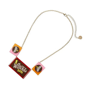 Wonka Chocolate Bars Necklace (IMPERFECT)  -  Erstwilder  -  Quirky Resin and Enamel Accessories