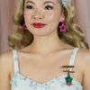Trapeze with Ease Brooch  -  Erstwilder  -  Quirky Resin and Enamel Accessories