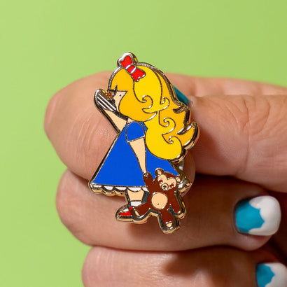 Just Right Enamel Pin  -  Erstwilder  -  Quirky Resin and Enamel Accessories