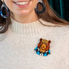 The Elder Bear Brooch  -  Erstwilder  -  Quirky Resin and Enamel Accessories