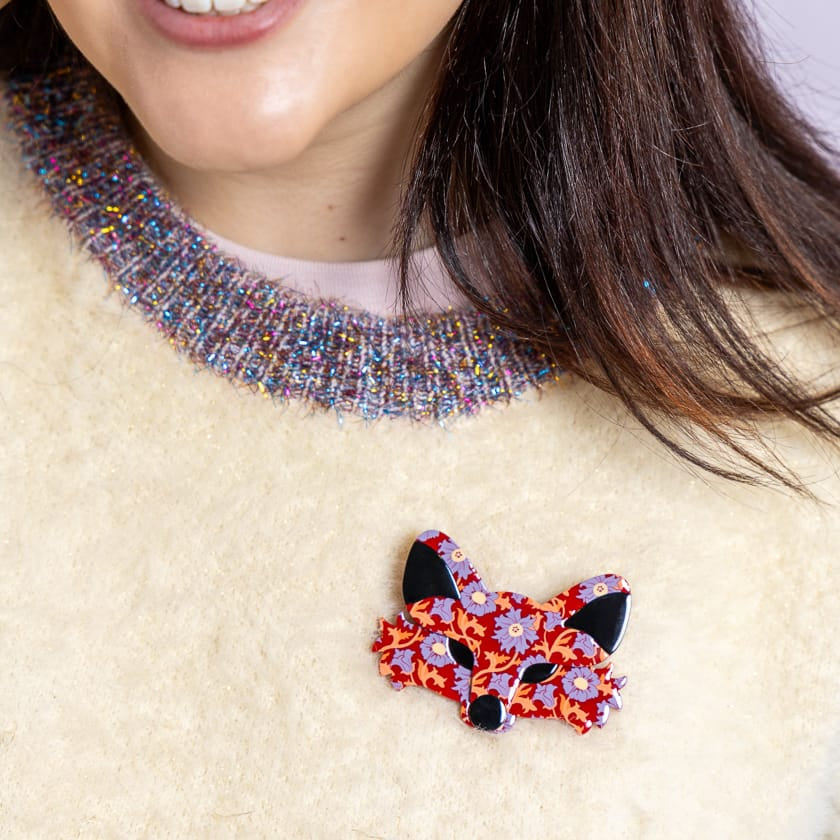 Brida the Botanical Brooch  -  Erstwilder  -  Quirky Resin and Enamel Accessories