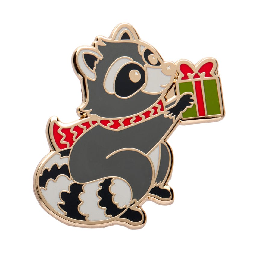 Rhi-Rhi the Raccoon Enamel Pin  -  Erstwilder  -  Quirky Resin and Enamel Accessories