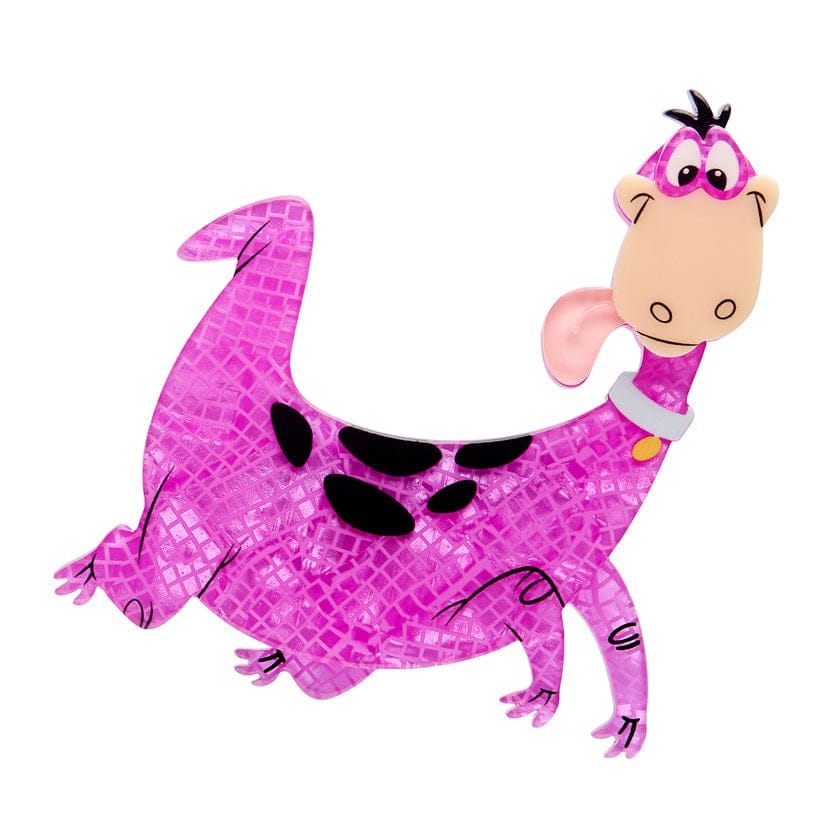 Dino Flintstone Brooch  -  Erstwilder  -  Quirky Resin and Enamel Accessories