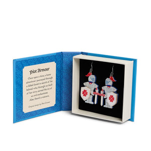 Plot Armour Drop Earrings  -  Erstwilder  -  Quirky Resin and Enamel Accessories