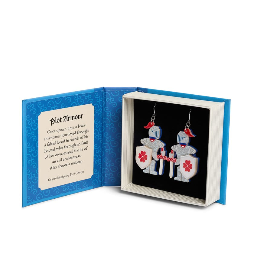 Plot Armour Drop Earrings  -  Erstwilder  -  Quirky Resin and Enamel Accessories