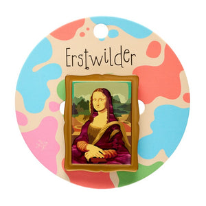 Da Vinci Simplified Mini Brooch  -  Erstwilder Simplified  -  Quirky Resin and Enamel Accessories