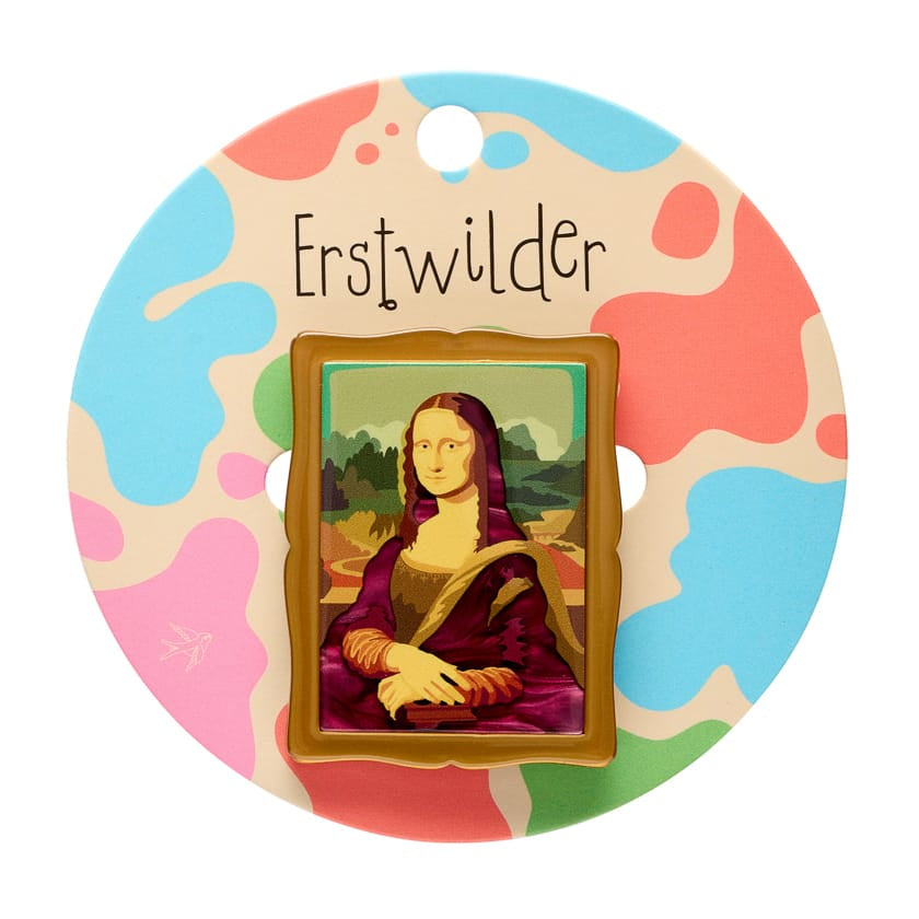 Da Vinci Simplified Mini Brooch  -  Erstwilder Simplified  -  Quirky Resin and Enamel Accessories
