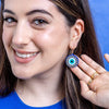 Evil Eye Amulet Drop Earrings  -  Erstwilder  -  Quirky Resin and Enamel Accessories