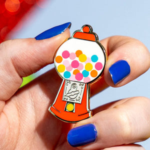 Gumball Surprise Enamel Pin  -  Erstwilder  -  Quirky Resin and Enamel Accessories