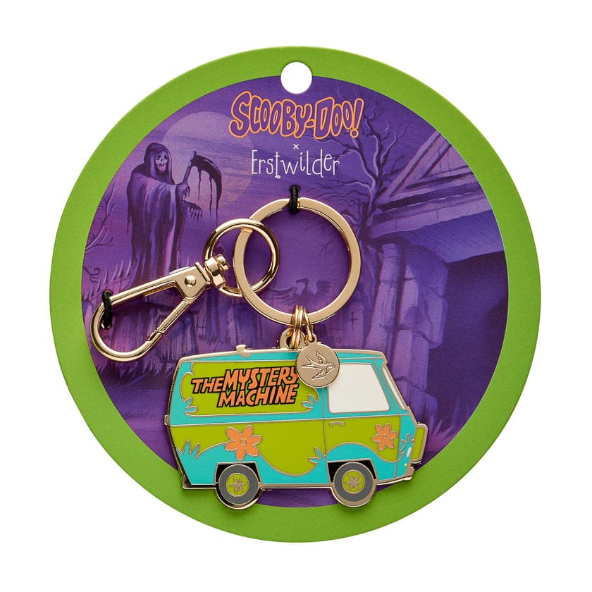 The Mystery Machine Enamel Key Ring  -  Erstwilder  -  Quirky Resin and Enamel Accessories