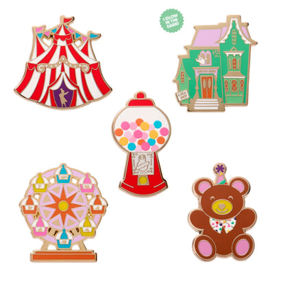 A Day at the Fair Enamel Pin Pack - 5 Piece  -  Erstwilder  -  Quirky Resin and Enamel Accessories