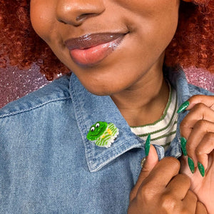 Frappé Mini Brooch  -  Erstwilder  -  Quirky Resin and Enamel Accessories