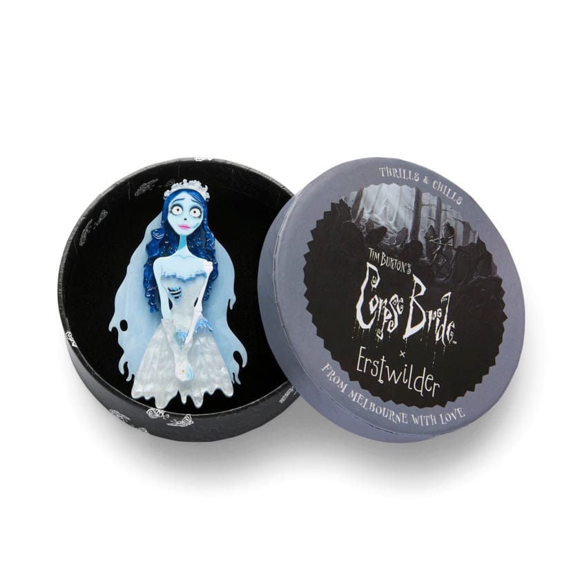 Emily the Corpse Bride Brooch (IMPERFECT)  -  Erstwilder  -  Quirky Resin and Enamel Accessories