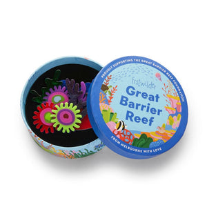 Deep Reef Corals Brooch  -  Erstwilder  -  Quirky Resin and Enamel Accessories