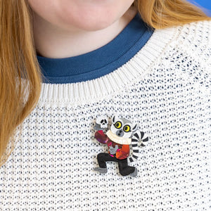 Morgan's Monologue Brooch  -  Erstwilder  -  Quirky Resin and Enamel Accessories