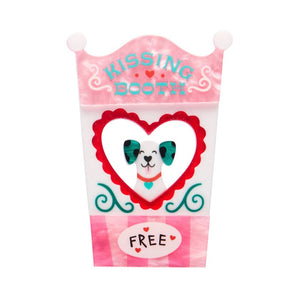 Free Kisses Brooch (IMPERFECT)  -  Erstwilder  -  Quirky Resin and Enamel Accessories