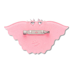 Flutter By Night Brooch  -  Erstwilder  -  Quirky Resin and Enamel Accessories