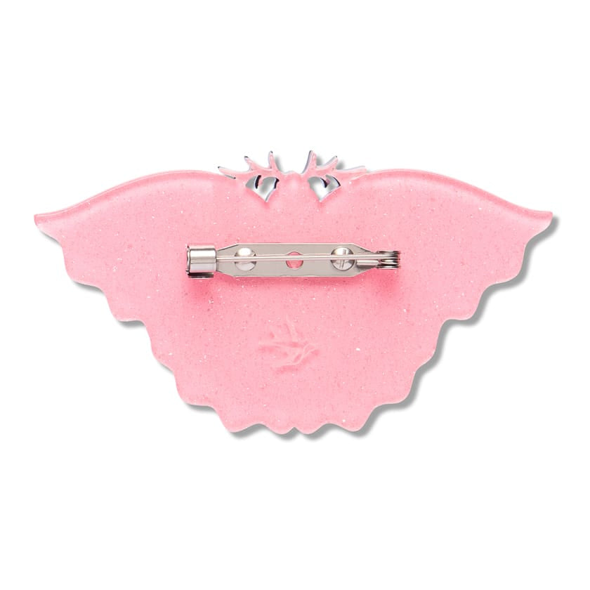 Flutter By Night Brooch  -  Erstwilder  -  Quirky Resin and Enamel Accessories