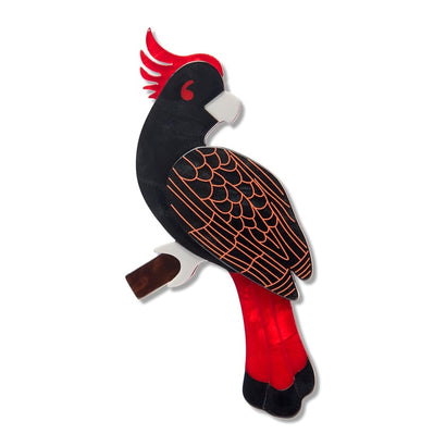 Carnaboo the Cockatoo Brooch  -  Erstwilder  -  Quirky Resin and Enamel Accessories