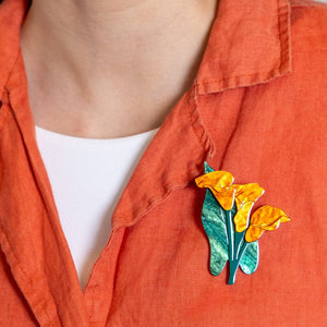 Beauty Blooms Brooch  -  Erstwilder  -  Quirky Resin and Enamel Accessories