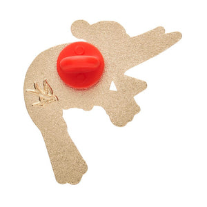 Pascal the Prawn Enamel Pin  -  Erstwilder  -  Quirky Resin and Enamel Accessories
